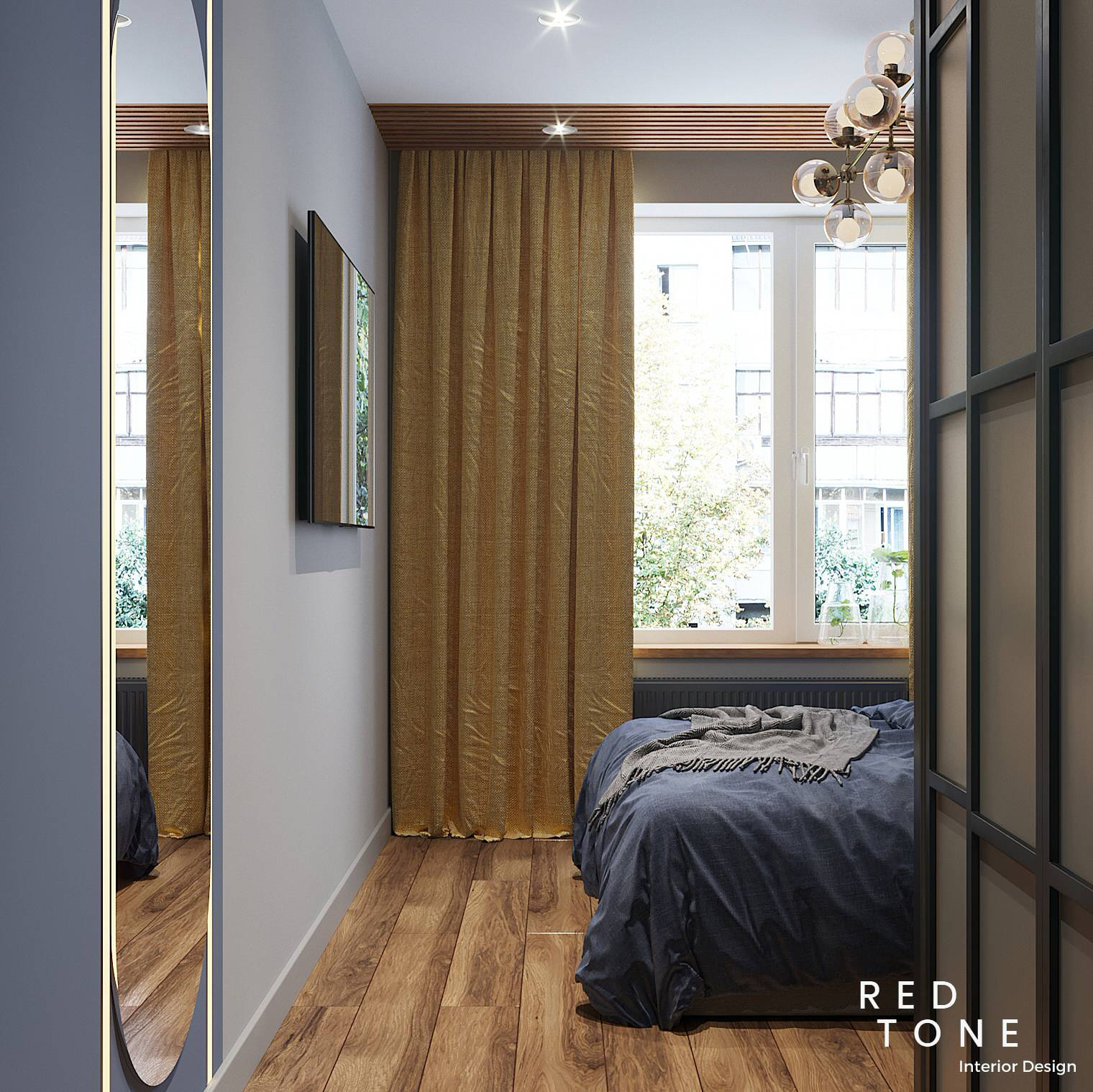 Мужской интерьер в ЖК "Лайф" Спб