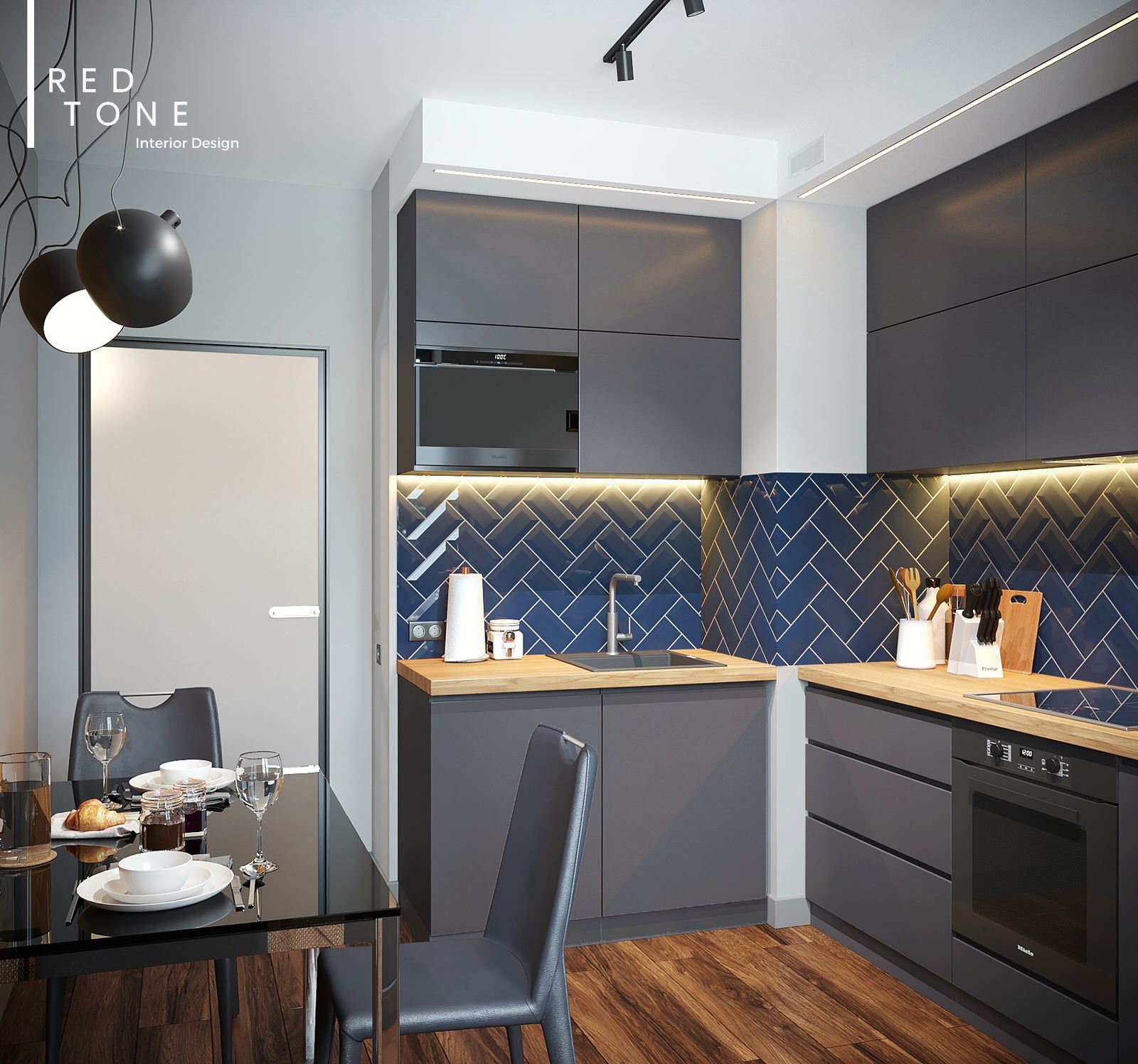 Мужской интерьер в ЖК "Лайф" Спб