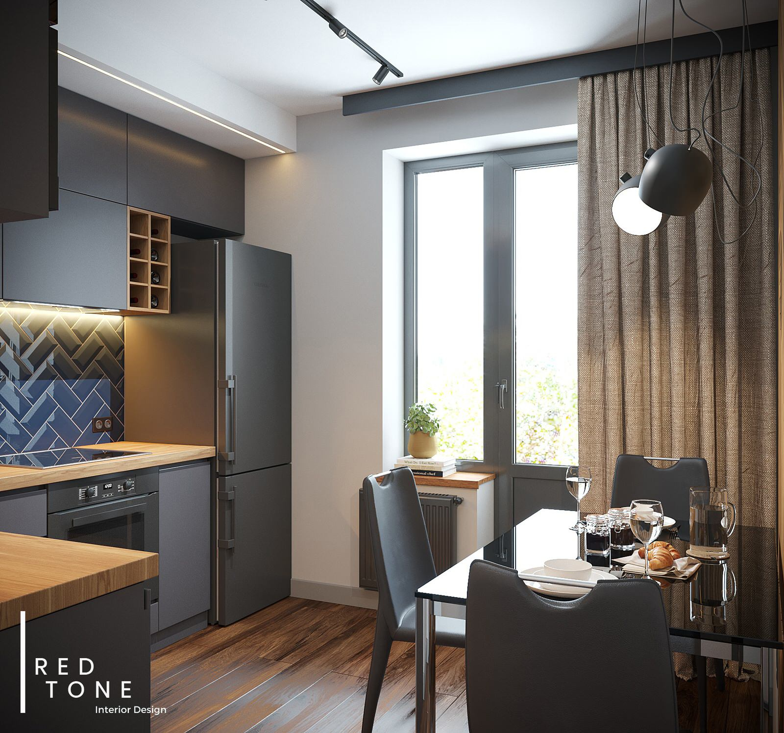 Мужской интерьер в ЖК "Лайф" Спб