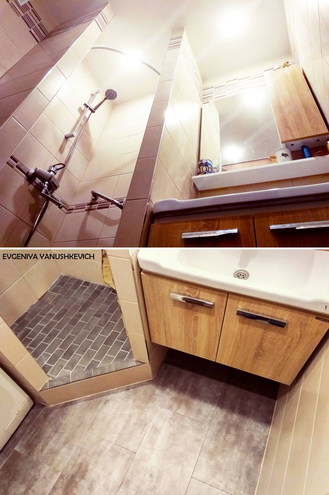 Убираем ванну в ванной. Создаем комфорт на двух с половиной метрах.