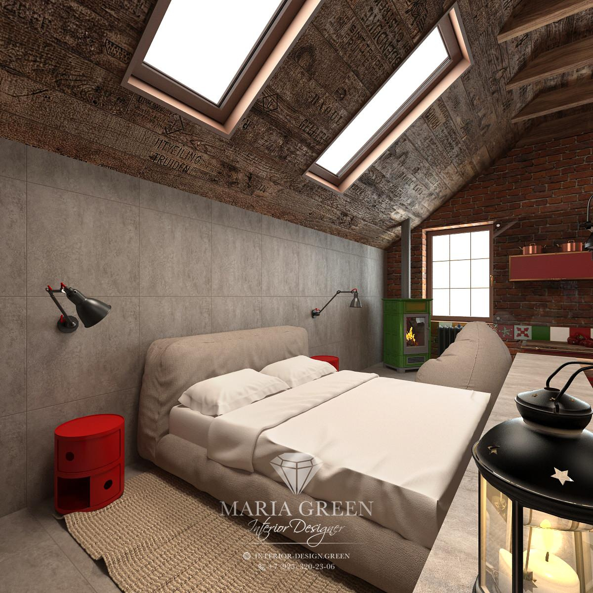 The Loft-style attic design
