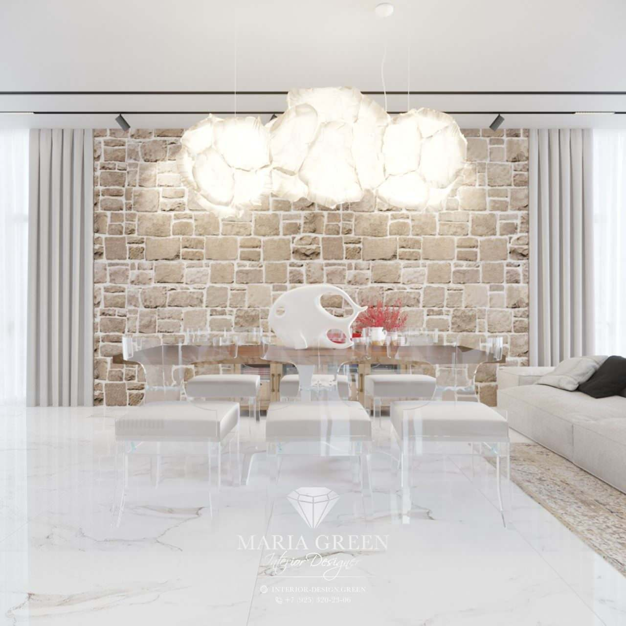 A white loft in Tel Aviv
