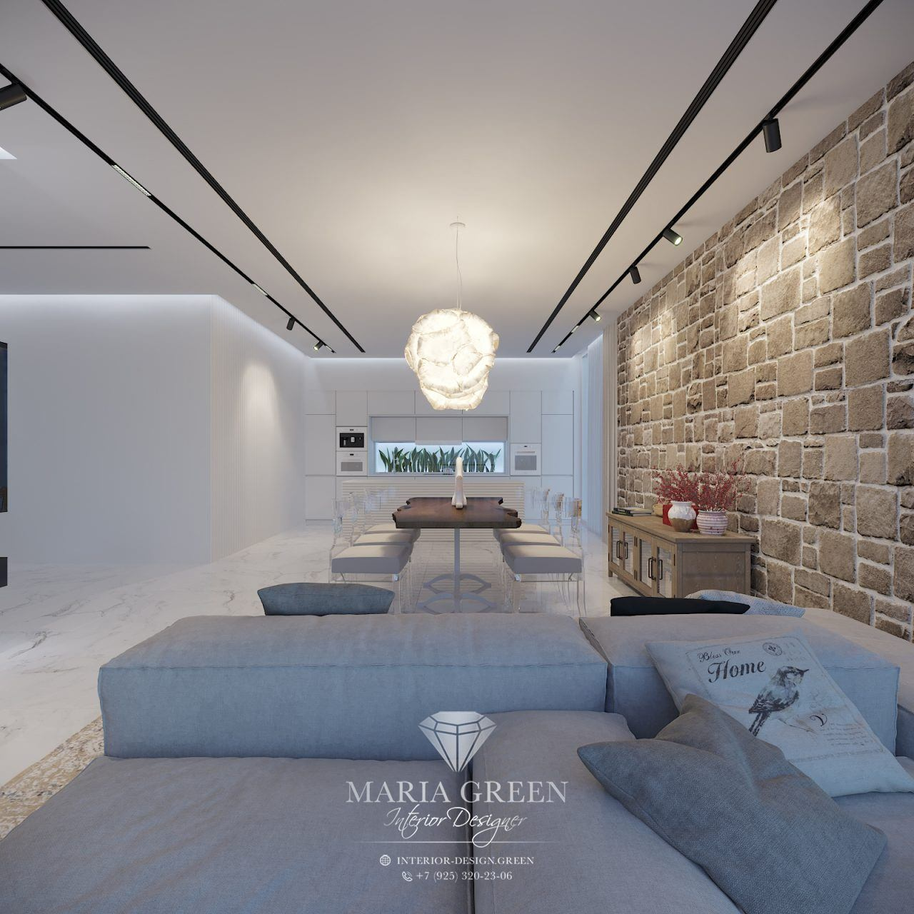 A white loft in Tel Aviv