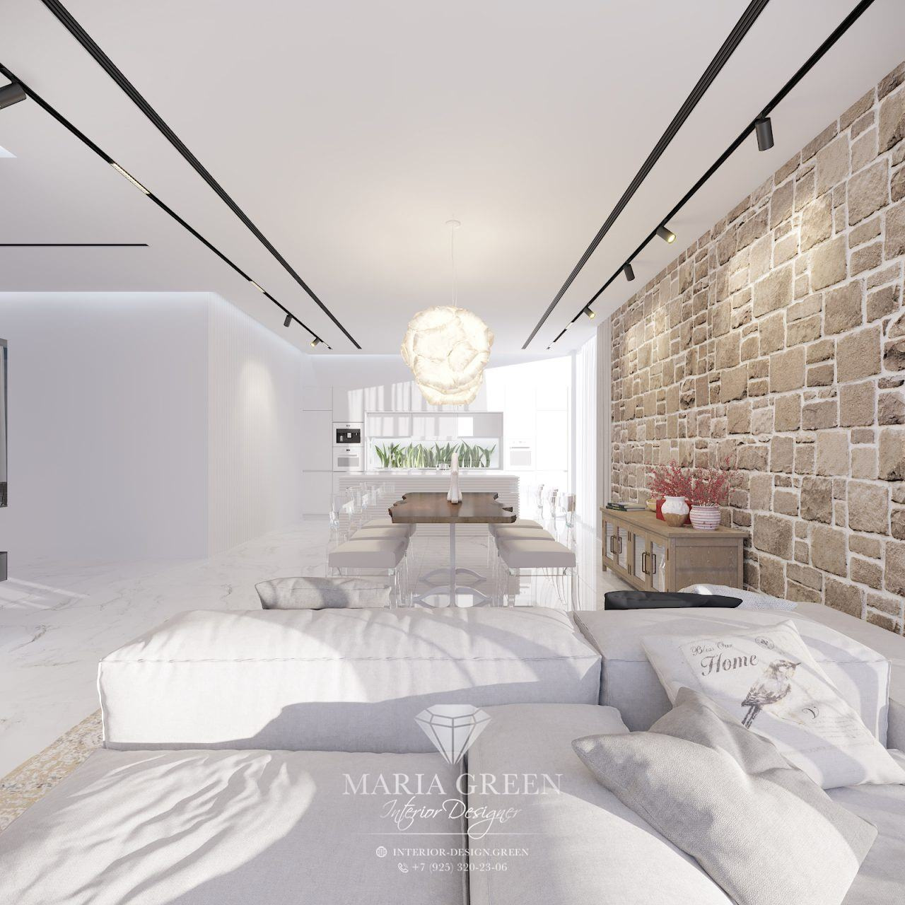 A white loft in Tel Aviv