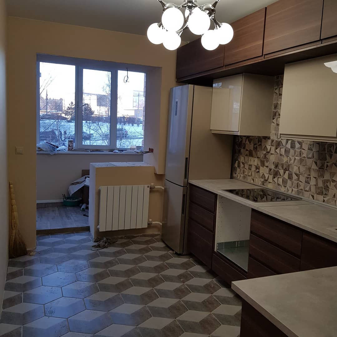 Мытищи. Ремонт кухни и туалета