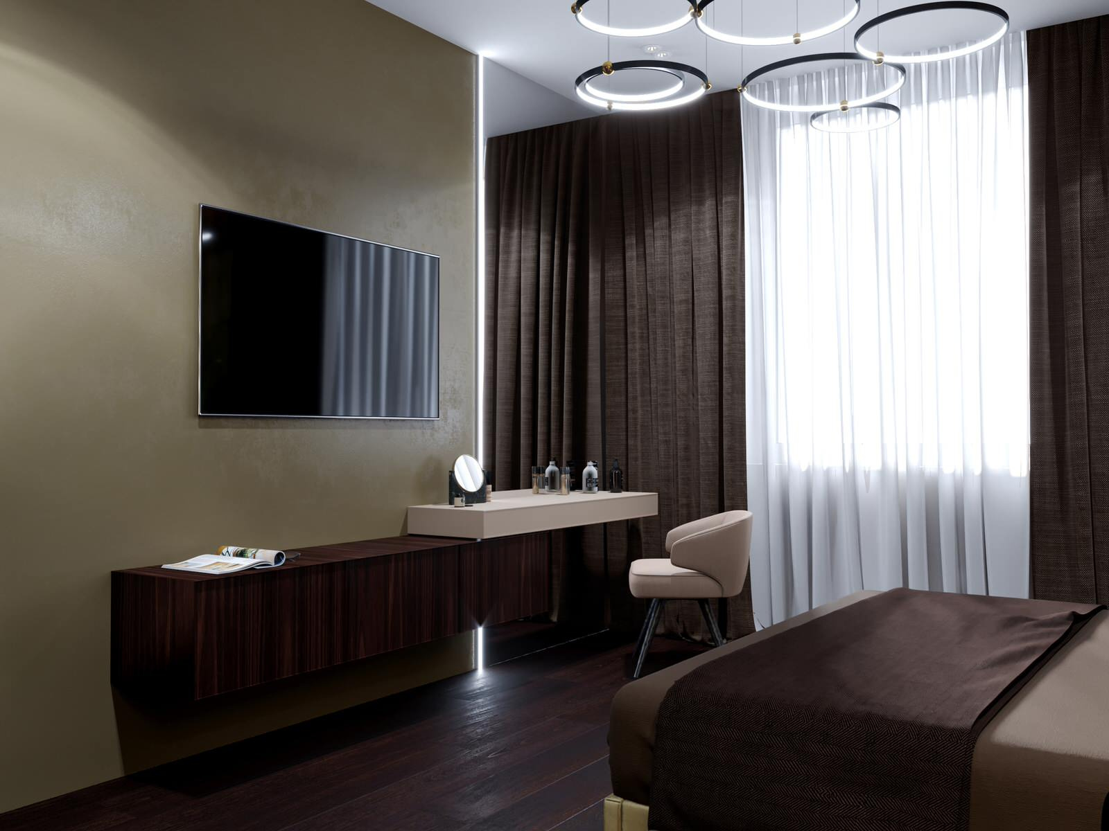 Спальня. ЖК "Мосфильмовский"