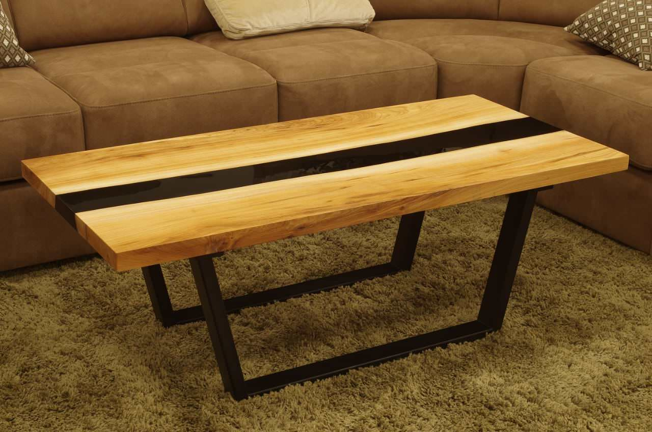 Мебель из слэбов и эпоксидной смолы.