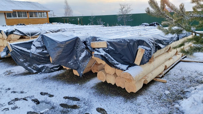 Проект дома из оцилиндрованных бревен №279