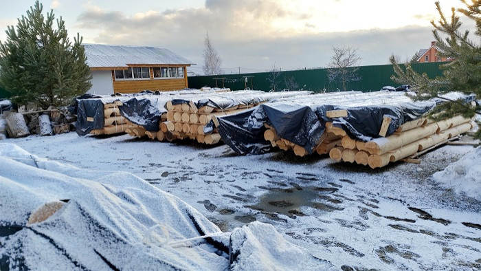 Проект дома из оцилиндрованных бревен №279