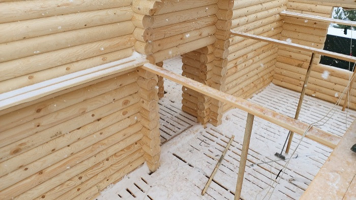 Проект дома из оцилиндрованных бревен №279