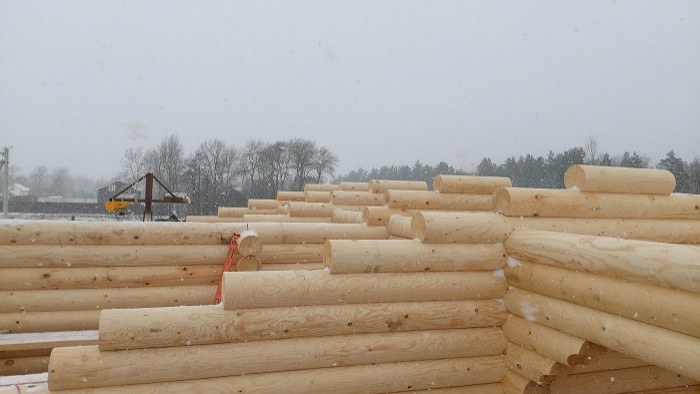 Проект дома из оцилиндрованных бревен №279