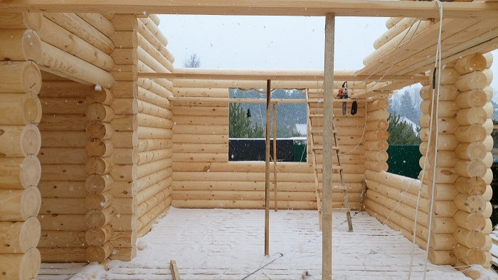 Проект дома из оцилиндрованных бревен №279