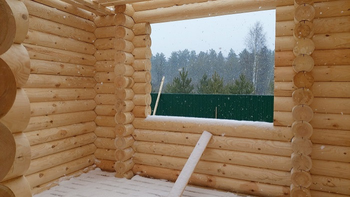 Проект дома из оцилиндрованных бревен №279