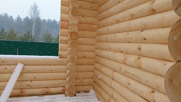 Проект дома из оцилиндрованных бревен №279