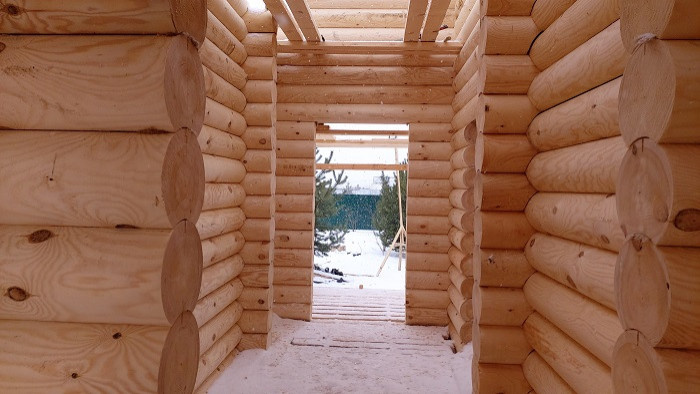 Проект дома из оцилиндрованных бревен №279