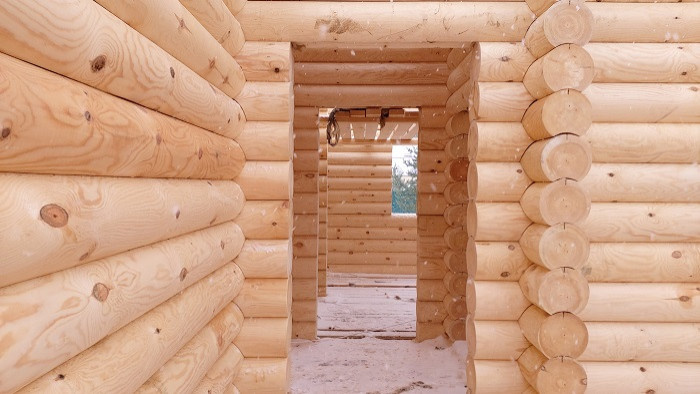 Проект дома из оцилиндрованных бревен №279