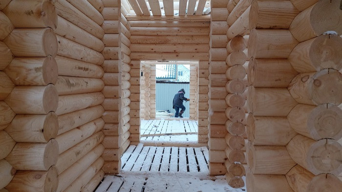 Проект дома из оцилиндрованных бревен №279