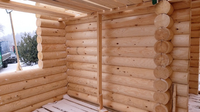 Проект дома из оцилиндрованных бревен №279