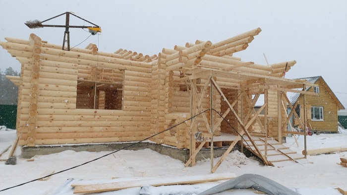 Проект дома из оцилиндрованных бревен №279