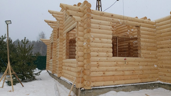 Проект дома из оцилиндрованных бревен №279