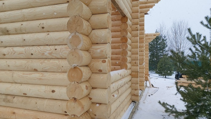 Проект дома из оцилиндрованных бревен №279