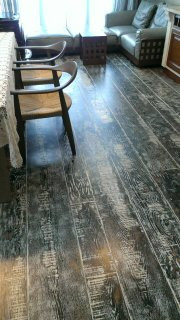 Обложка проекта: Нестандартное решение с покраской паркета