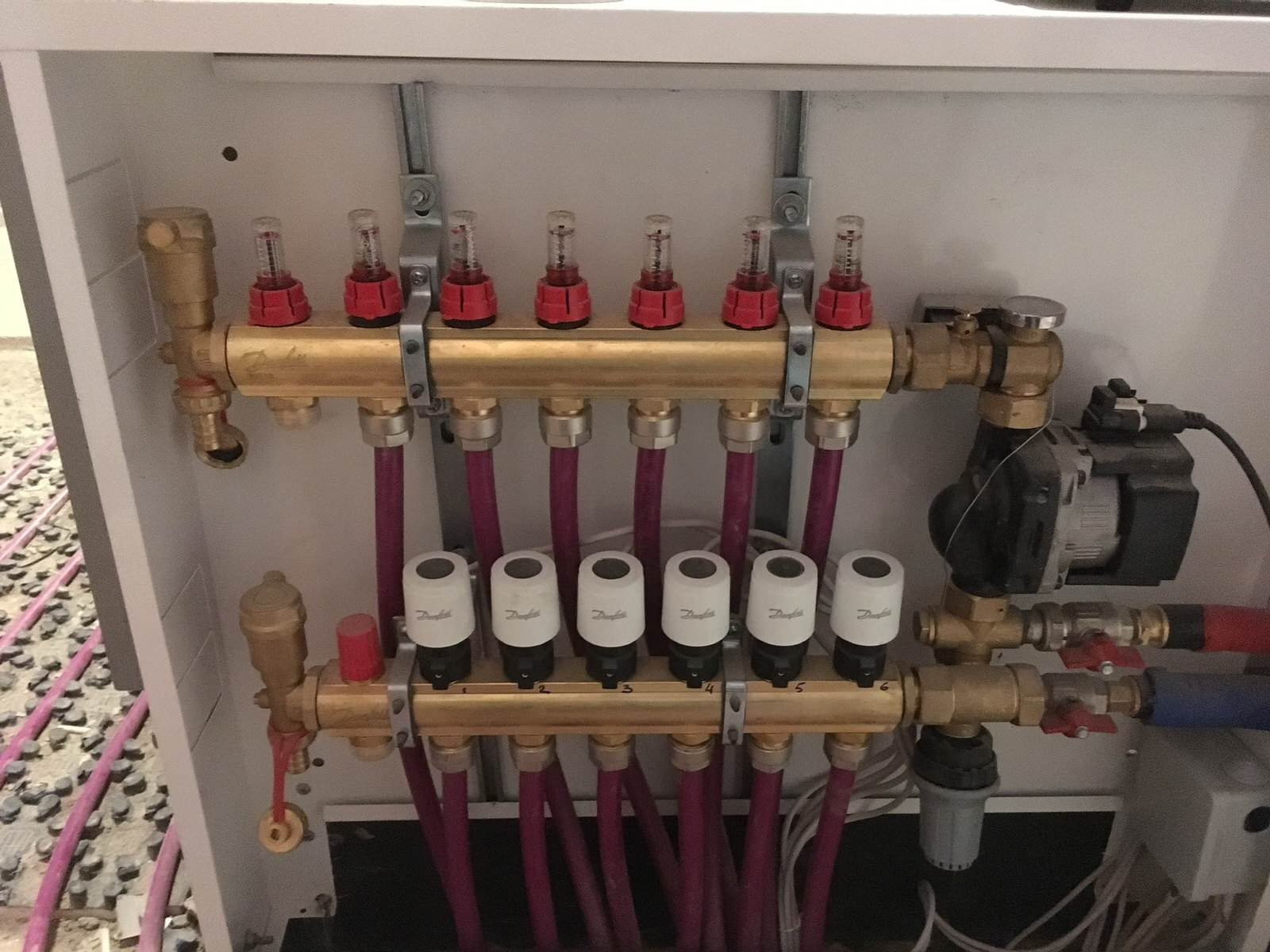 коллектор тёплого пола с автономной циркуляцией