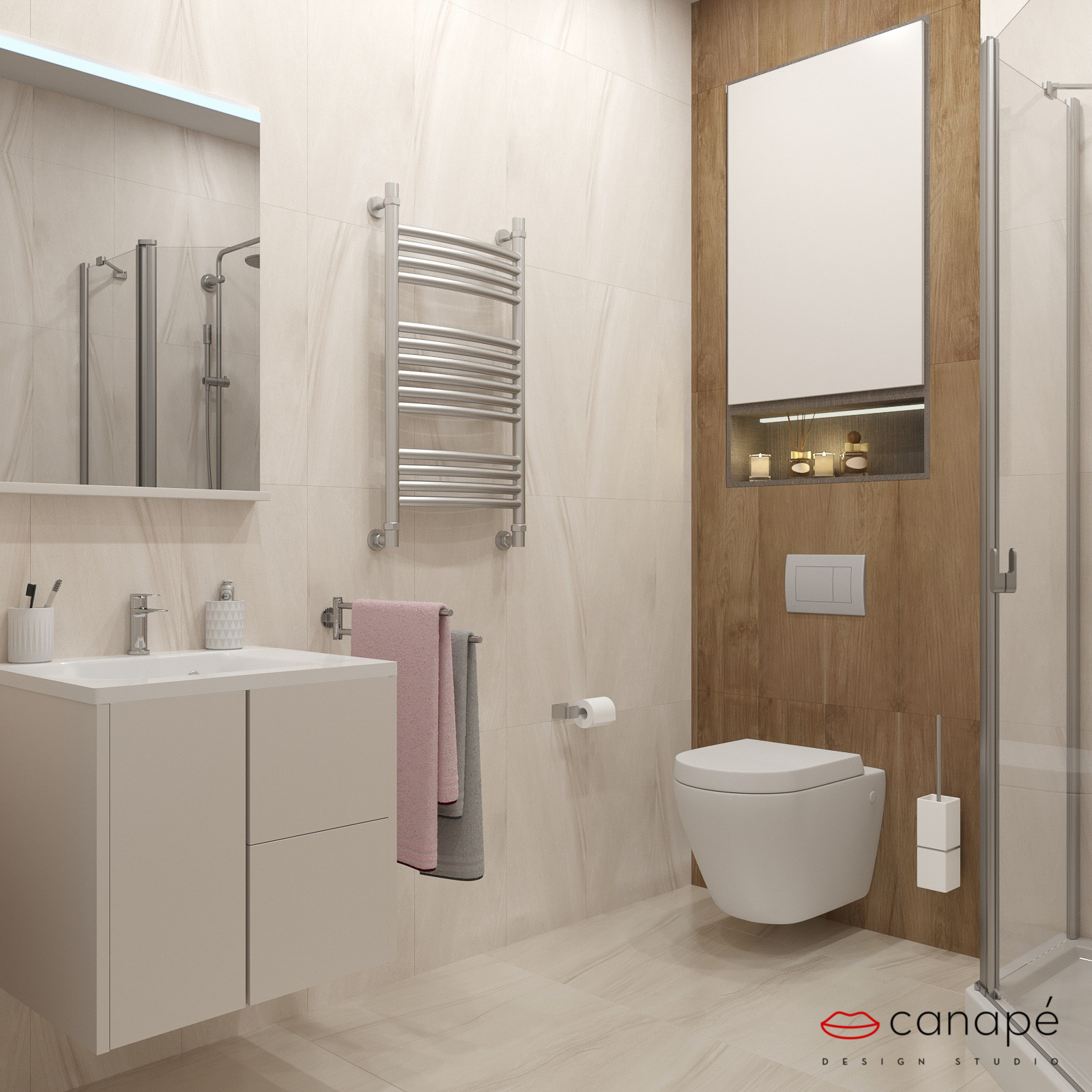 Обложка проекта: Трехкомнатная квартира в ЖК Фамилия