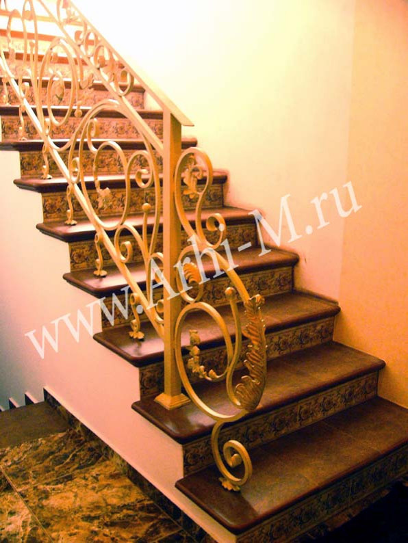 Кованые перила и ограждения лестниц