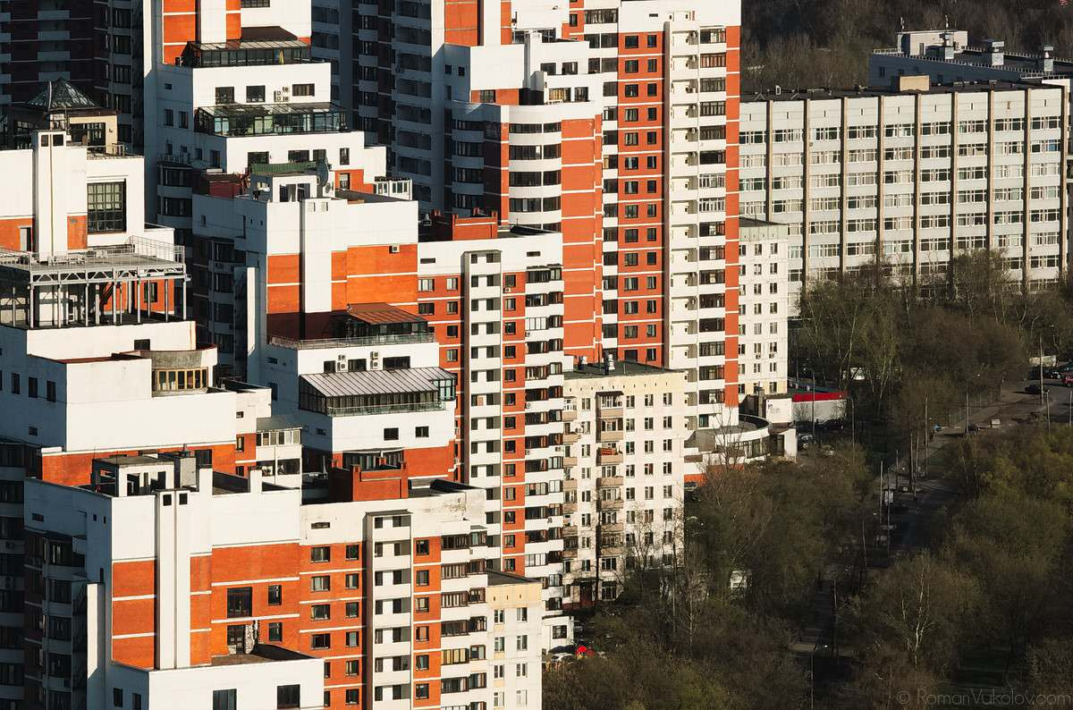 Жилые комплексы Москвы, архитектурная фотосъёмка
