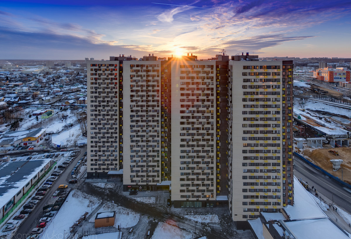 Жилые комплексы Москвы, архитектурная фотосъёмка