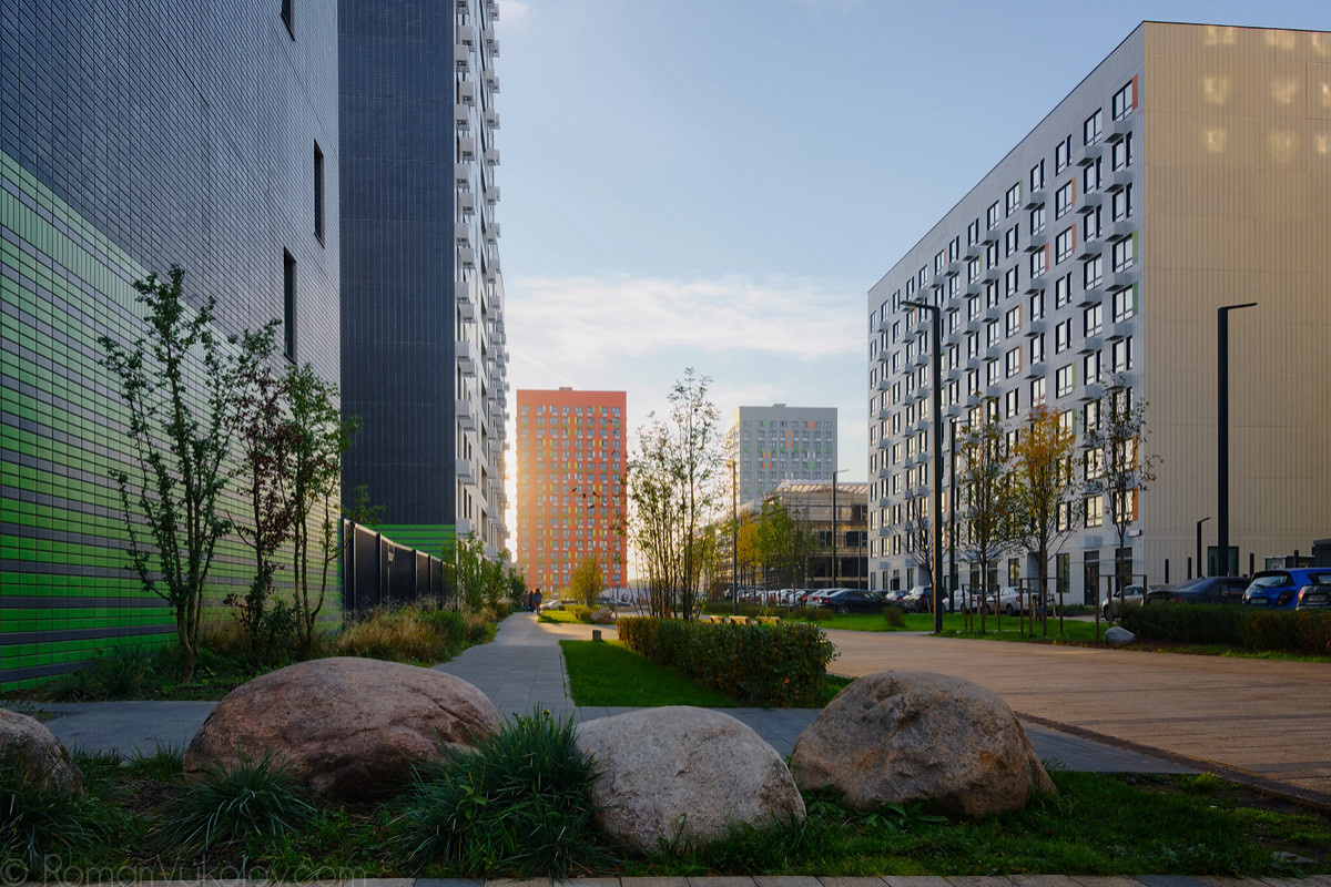 Жилые комплексы Москвы, архитектурная фотосъёмка