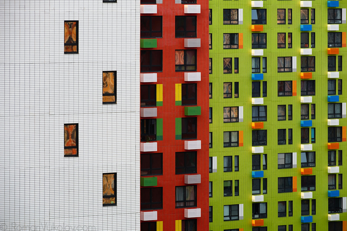 Жилые комплексы Москвы, архитектурная фотосъёмка