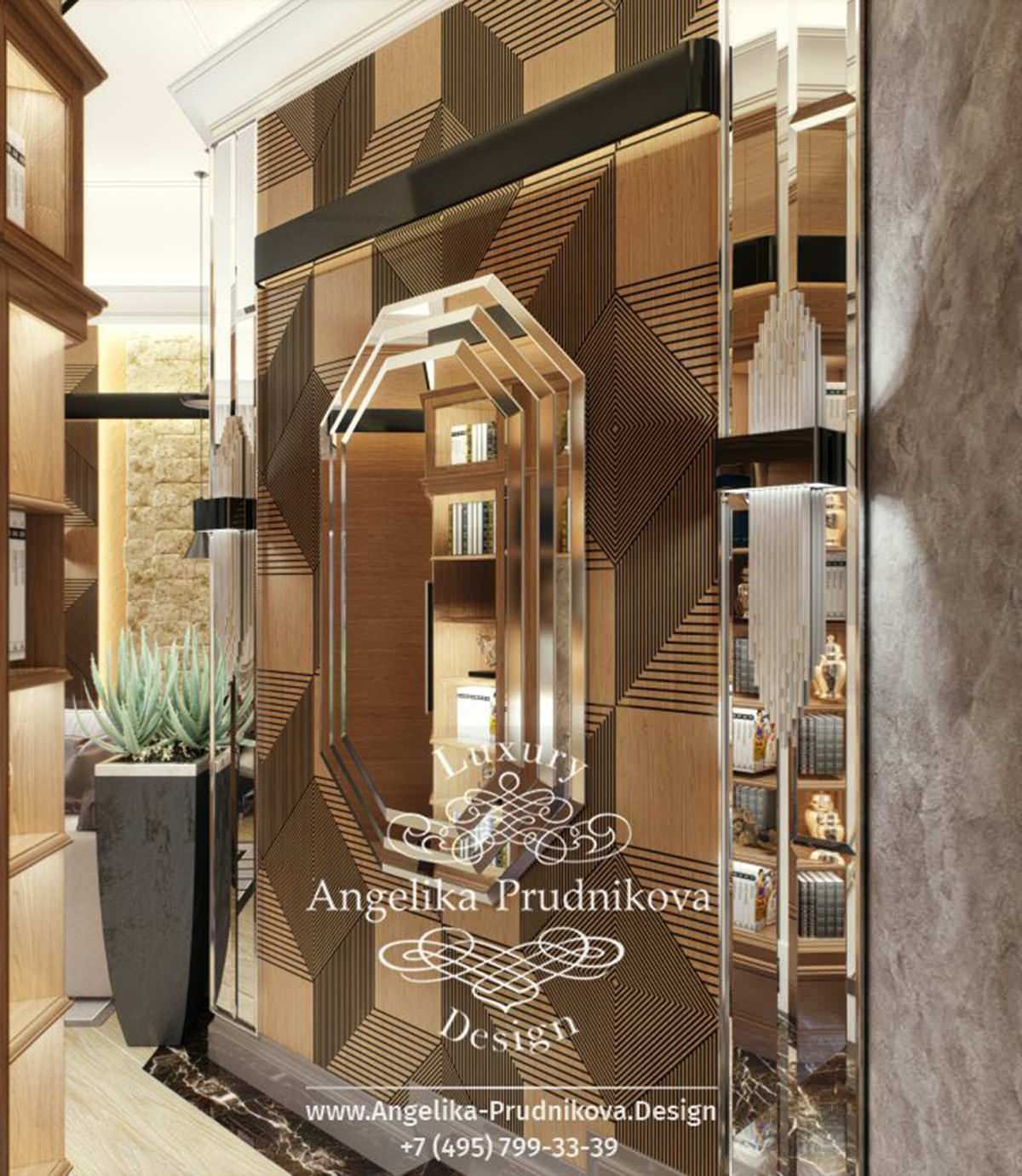 Дизайн-проект интерьера кабинета в ЖК «Art Residence»
