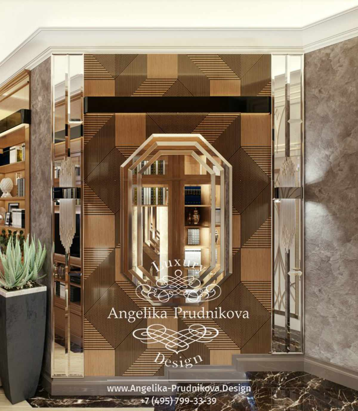 Дизайн-проект интерьера кабинета в ЖК «Art Residence»
