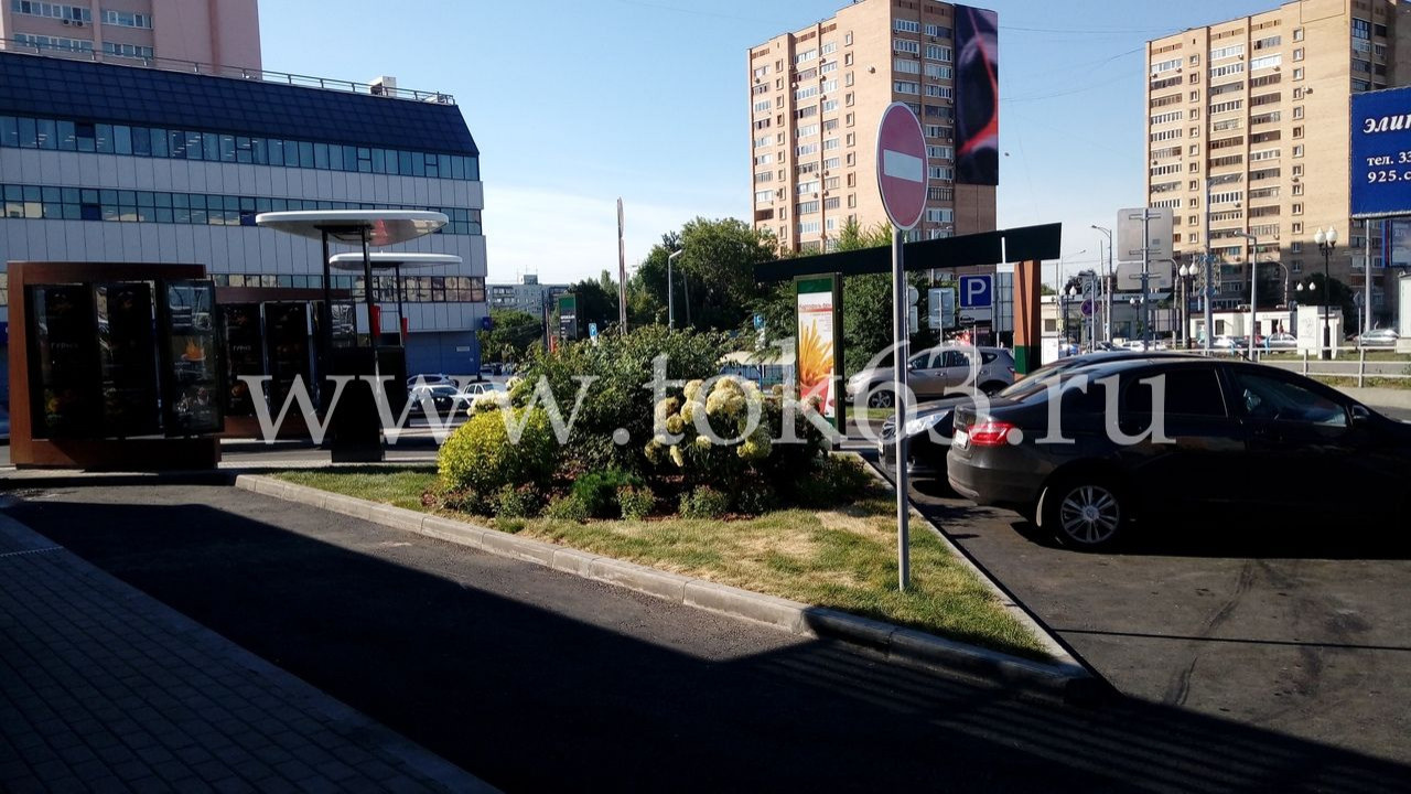 Озеленение ресторана Макдоналдс