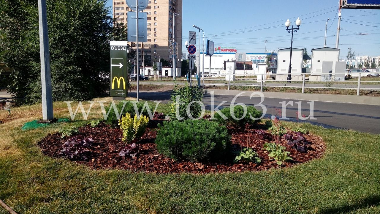 Озеленение ресторана Макдоналдс