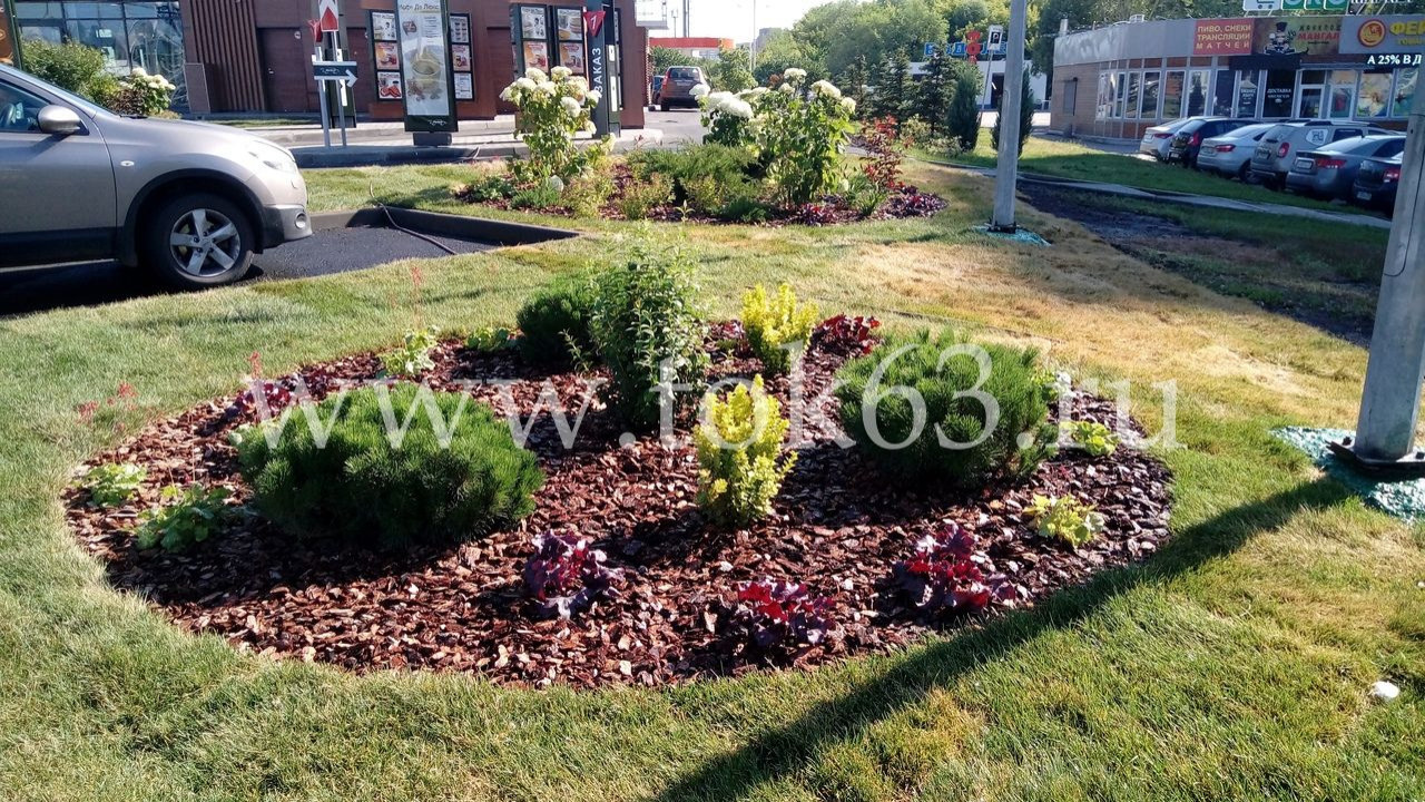 Озеленение ресторана Макдоналдс