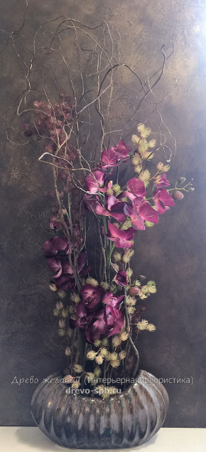 Композиции из искусственных орхидей