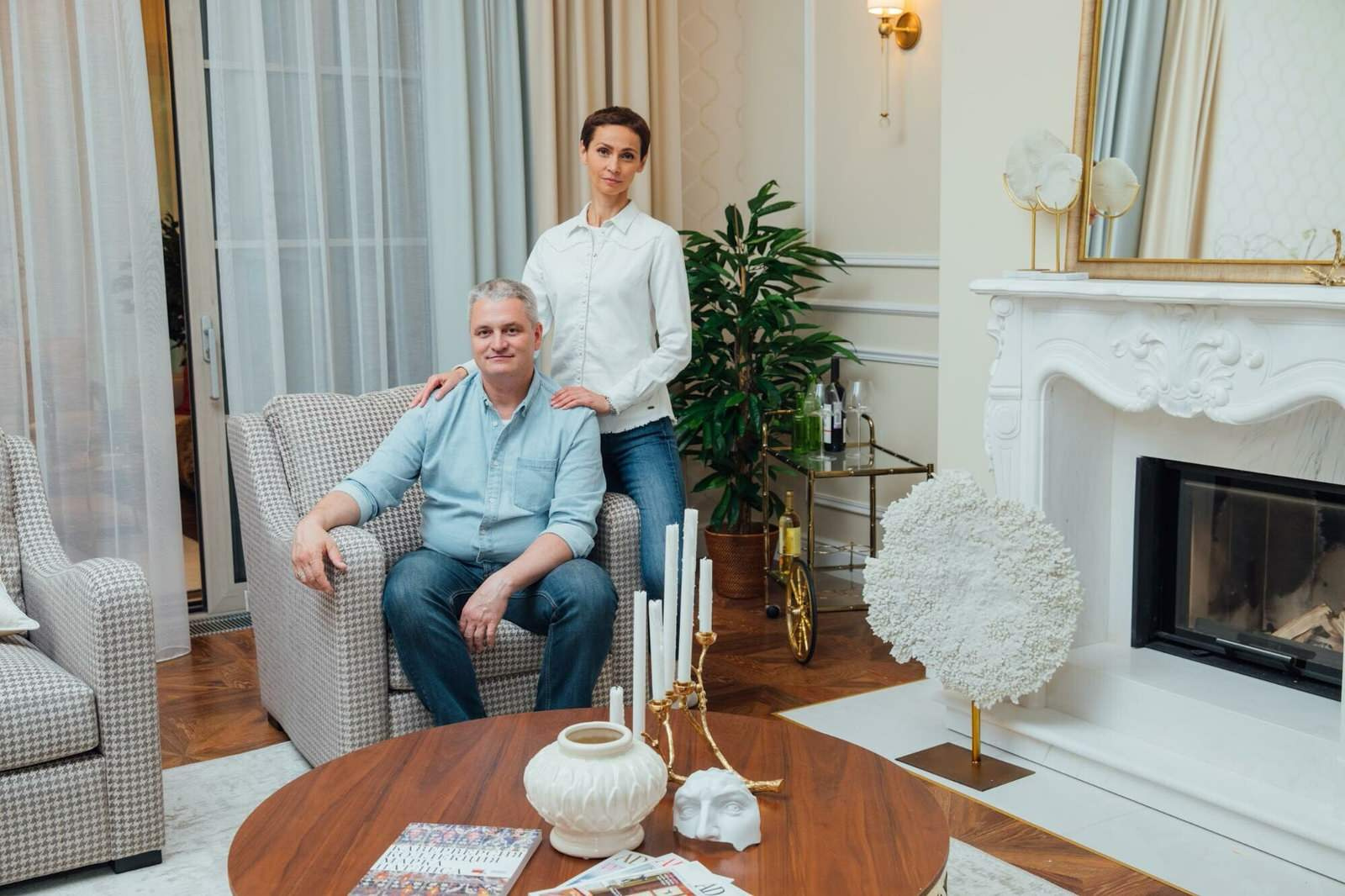 Двухэтажный коттедж в черте Москвы. Заказчики Анна и Сергей