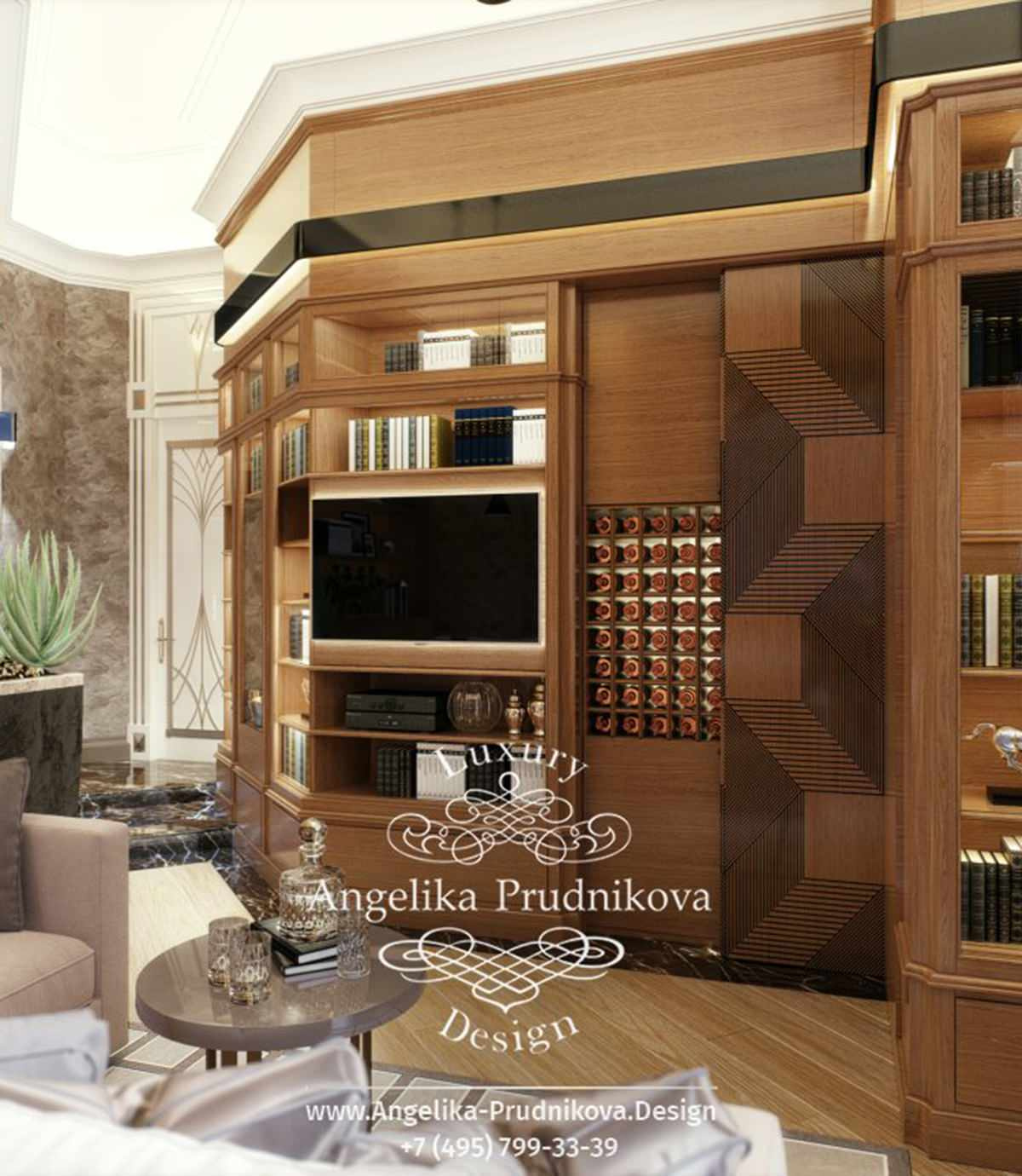 Дизайн-проект интерьера кабинета в ЖК «Art Residence»