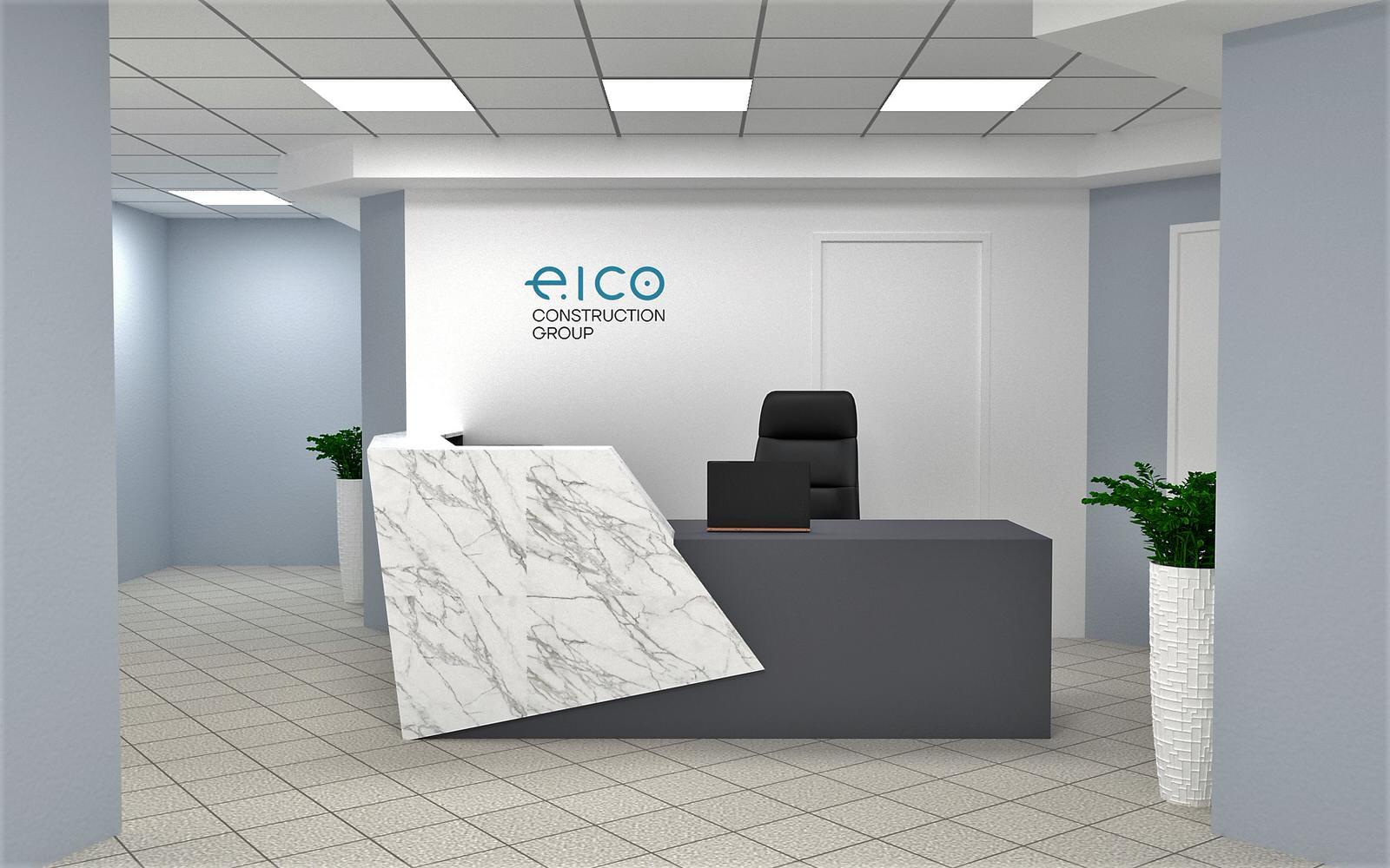 Дизайн офиса строительной компании EICO " под ключ"