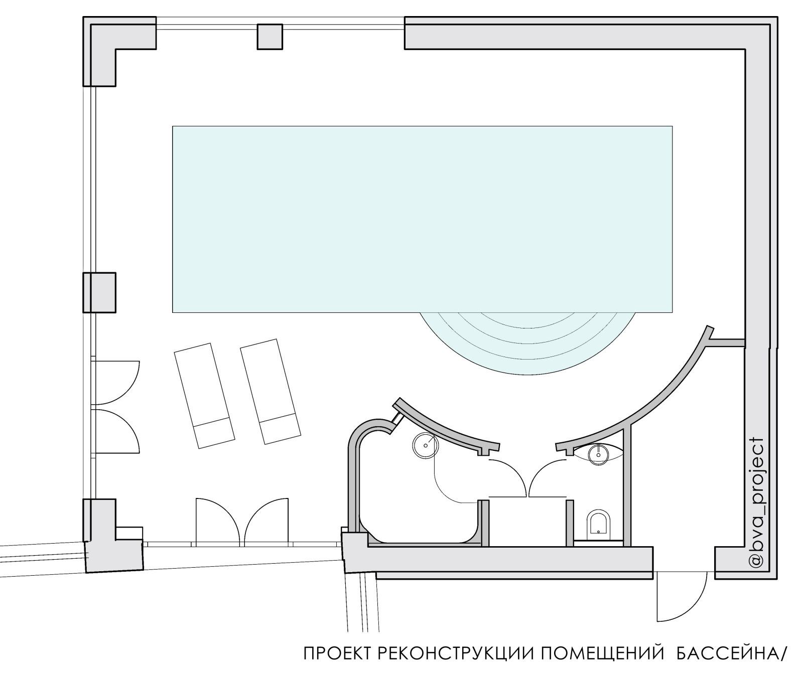 Реконструкция помещения бассейна