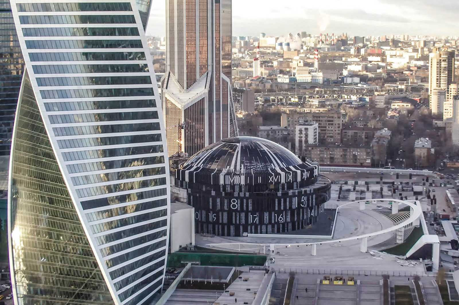 Обложка проекта: Гранитные часы Москва Сити