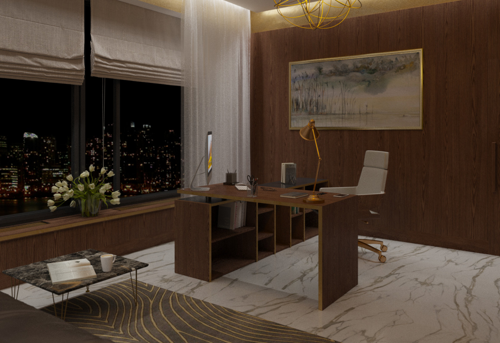 рабочий кабинет  в бизнес центре