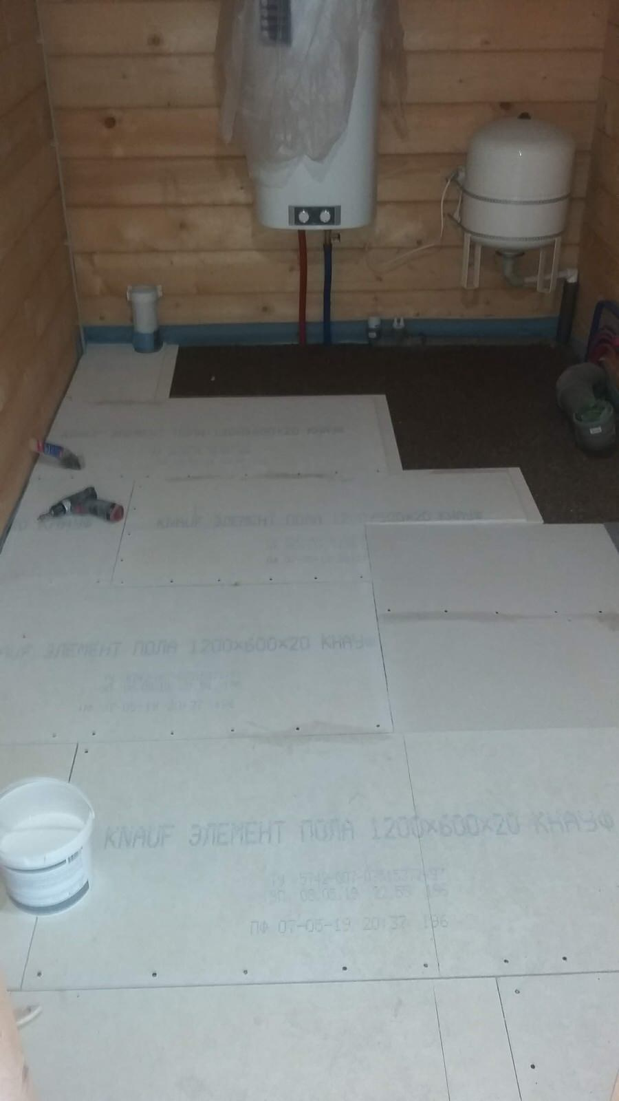 Ванная комната в деревянном доме