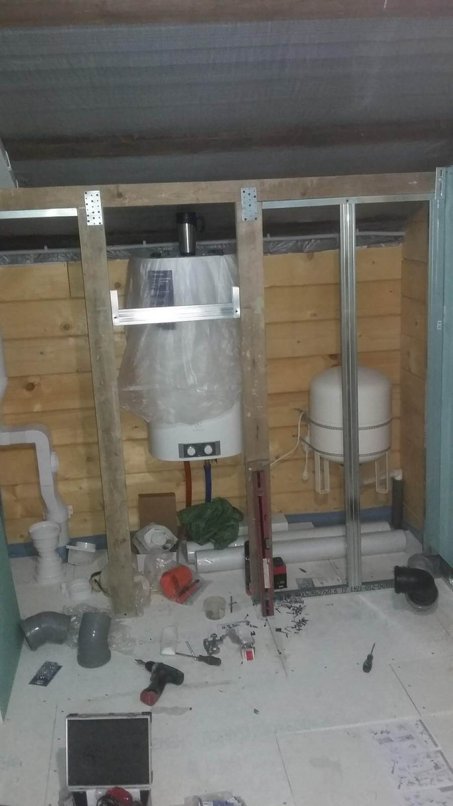 Ванная комната в деревянном доме