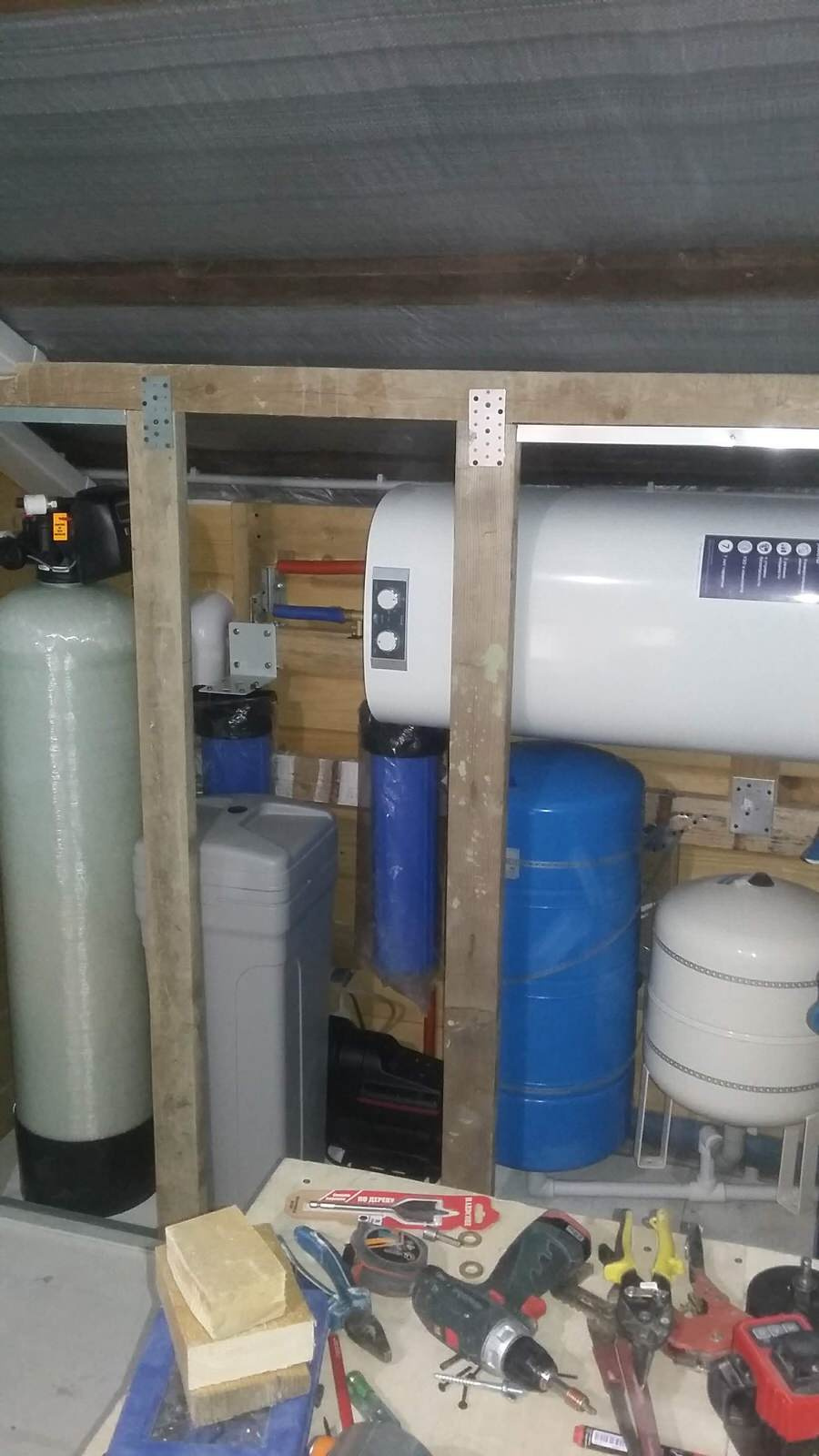 Ванная комната в деревянном доме