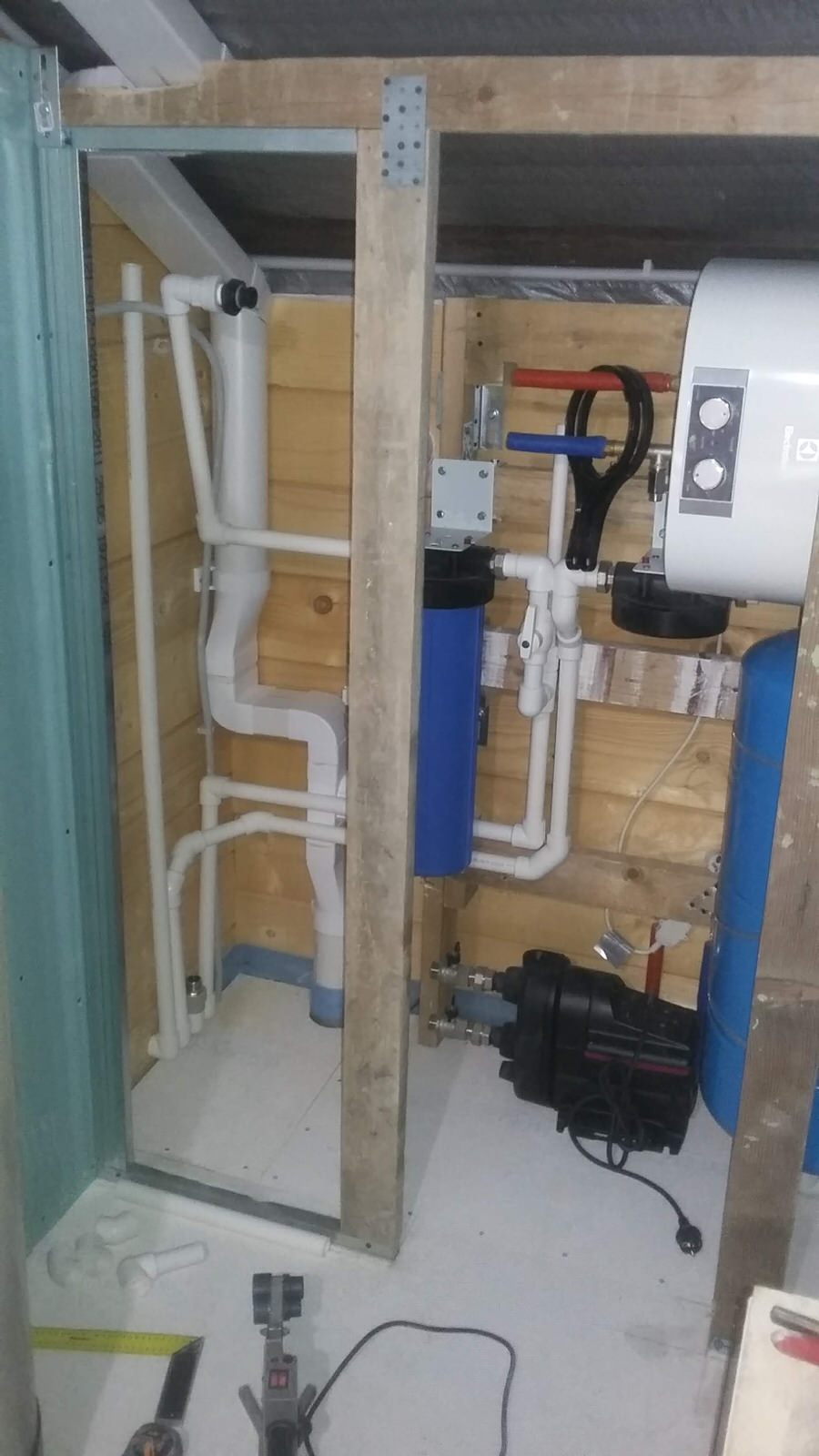 Ванная комната в деревянном доме