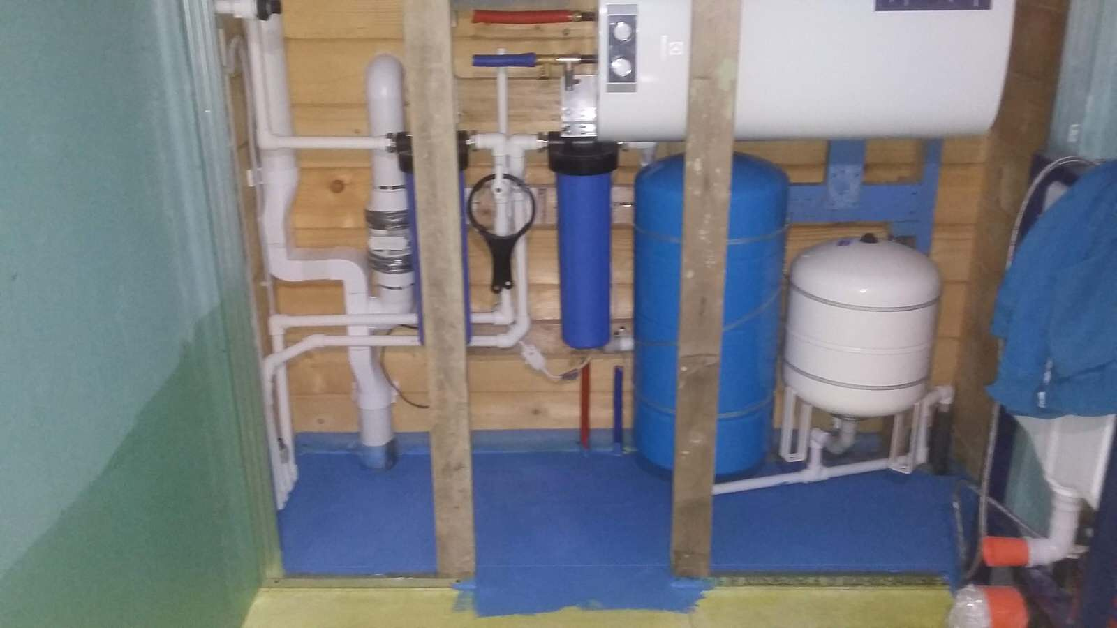 Ванная комната в деревянном доме